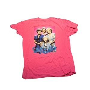Vintage Golden Girls Grafix Tee Shirt Ladies Pink Large 42/44